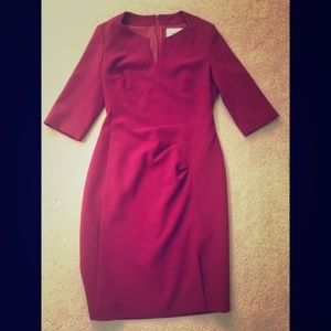 Lk bennet burgundy dress